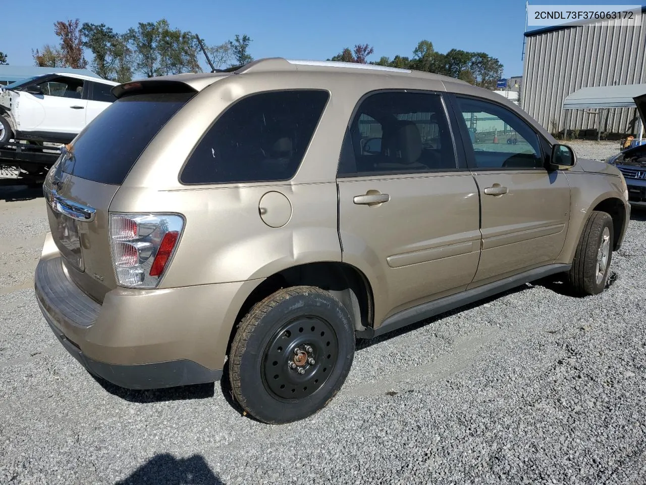 2007 Chevrolet Equinox Lt VIN: 2CNDL73F376063172 Lot: 75391904