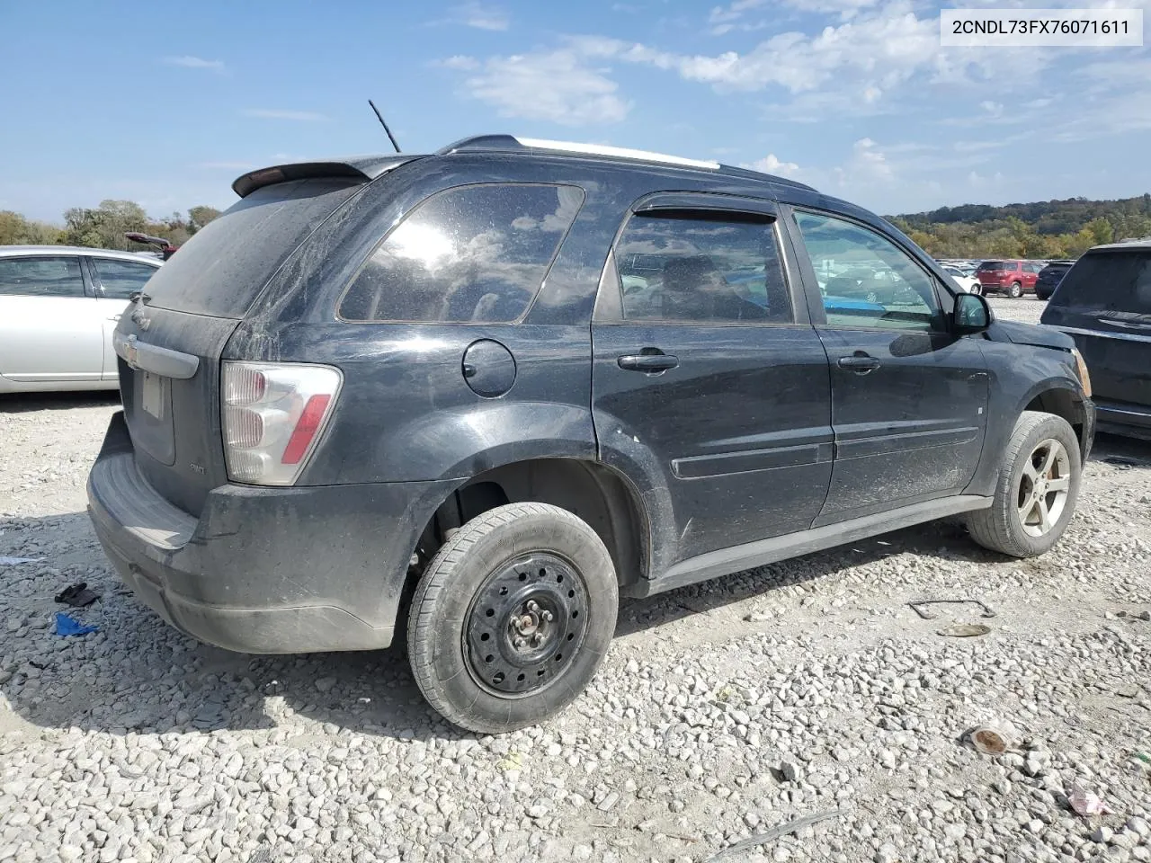 2007 Chevrolet Equinox Lt VIN: 2CNDL73FX76071611 Lot: 76143824