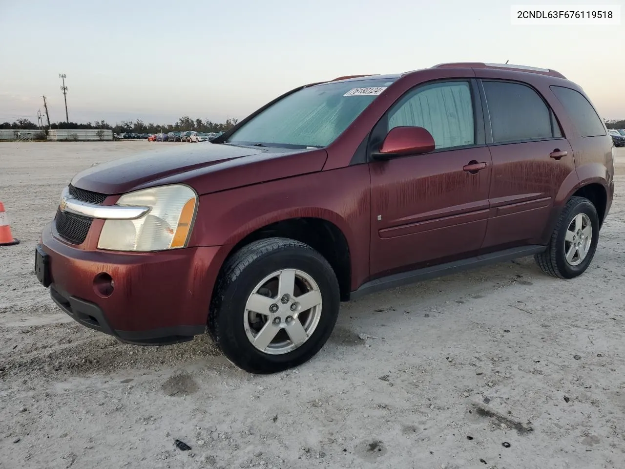 2007 Chevrolet Equinox Lt VIN: 2CNDL63F676119518 Lot: 76180124