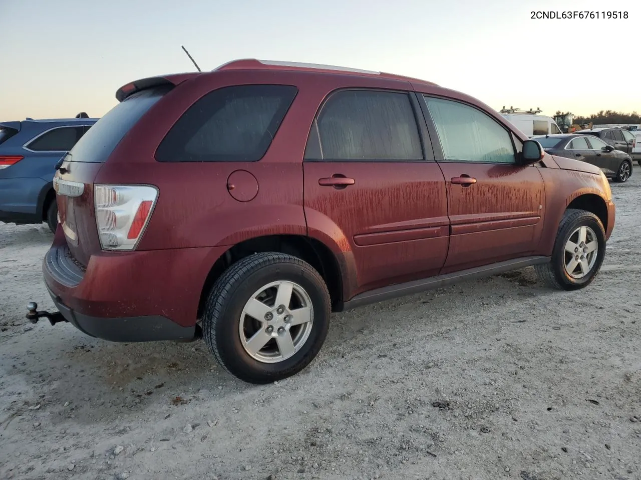 2007 Chevrolet Equinox Lt VIN: 2CNDL63F676119518 Lot: 76180124