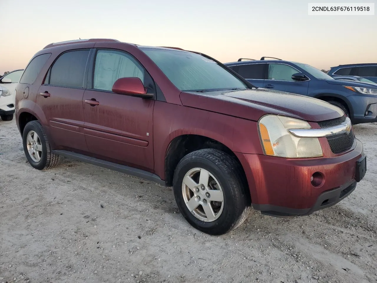 2007 Chevrolet Equinox Lt VIN: 2CNDL63F676119518 Lot: 76180124