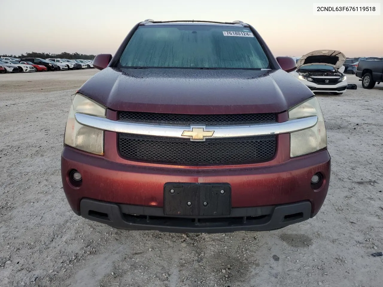 2007 Chevrolet Equinox Lt VIN: 2CNDL63F676119518 Lot: 76180124