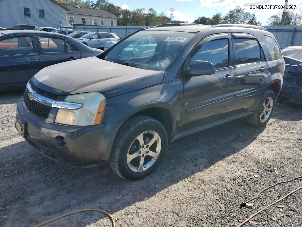 2007 Chevrolet Equinox Lt VIN: 2CNDL73F376040507 Lot: 76251864