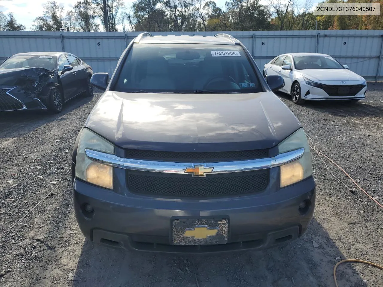 2007 Chevrolet Equinox Lt VIN: 2CNDL73F376040507 Lot: 76251864