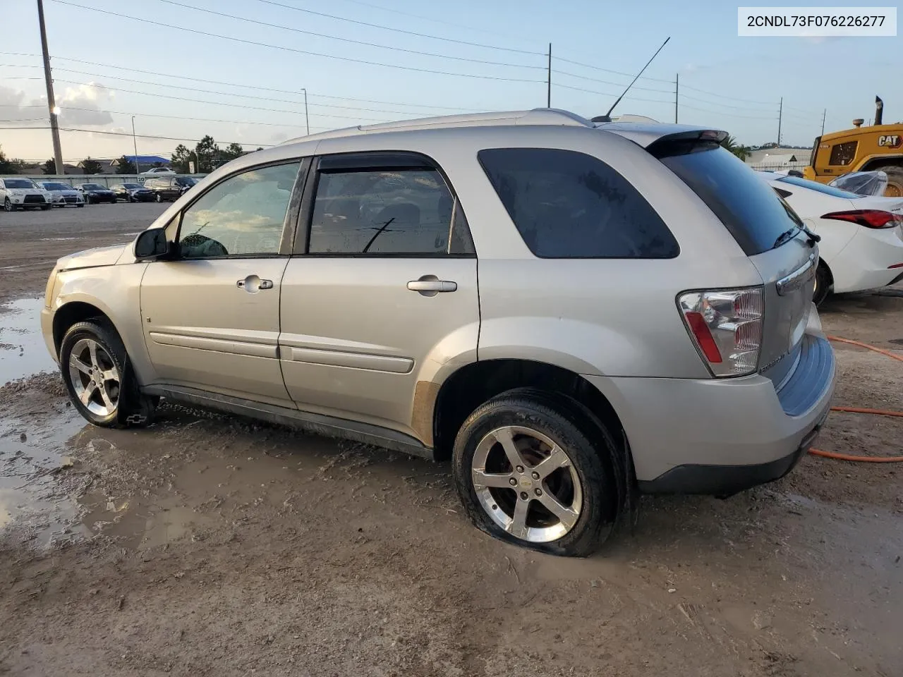 2007 Chevrolet Equinox Lt VIN: 2CNDL73F076226277 Lot: 77478264