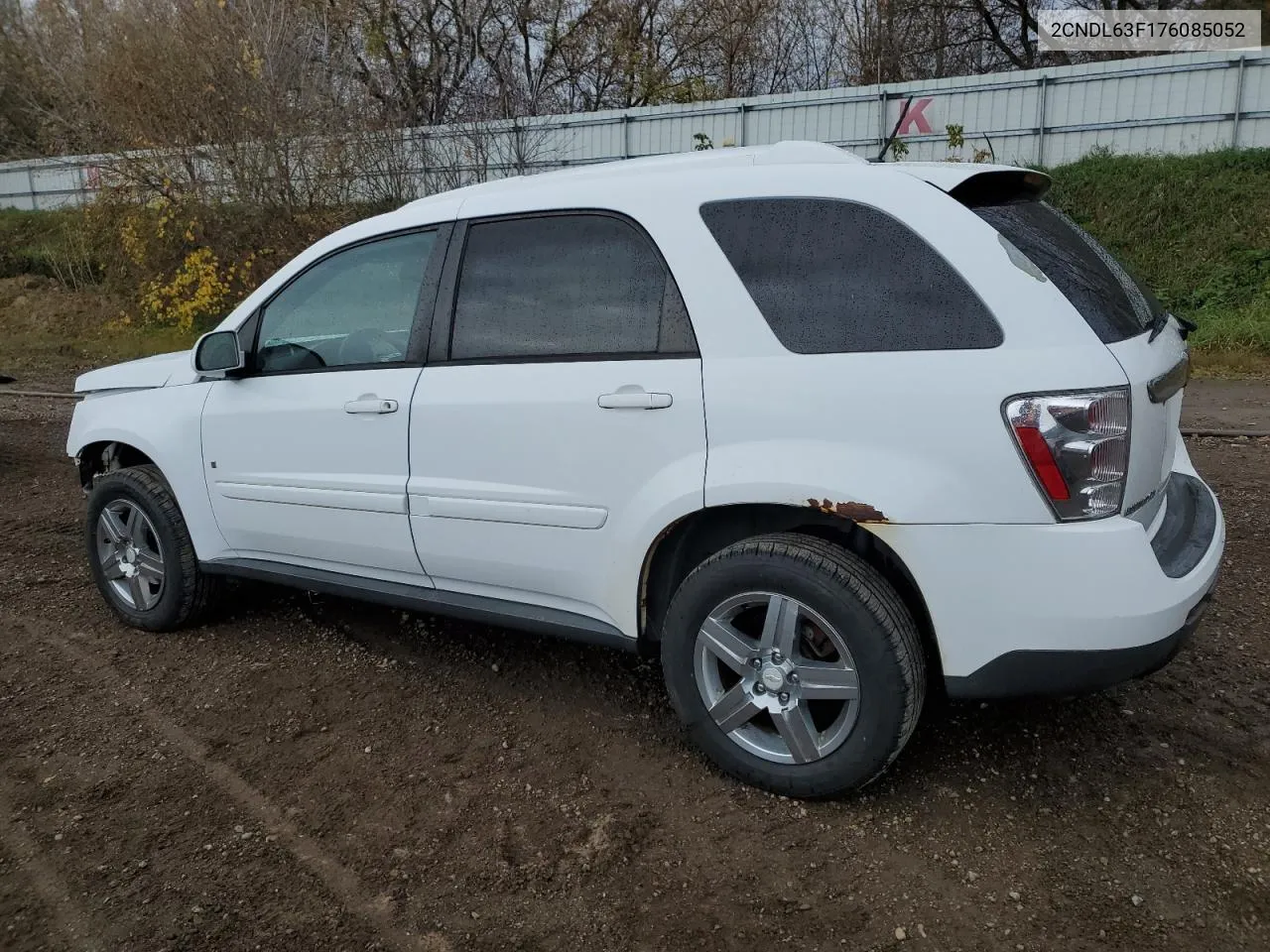 2007 Chevrolet Equinox Lt VIN: 2CNDL63F176085052 Lot: 78041374