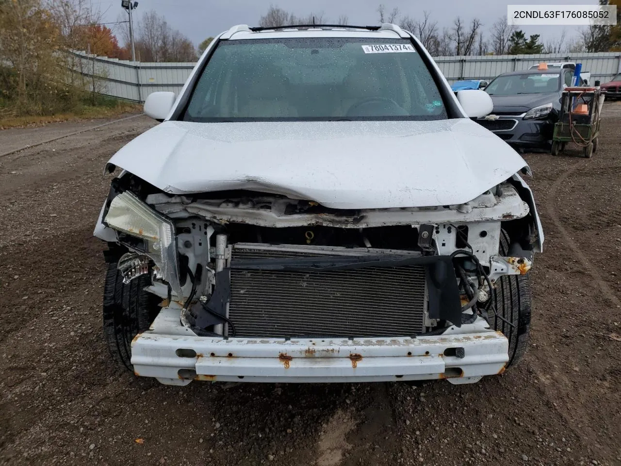 2007 Chevrolet Equinox Lt VIN: 2CNDL63F176085052 Lot: 78041374