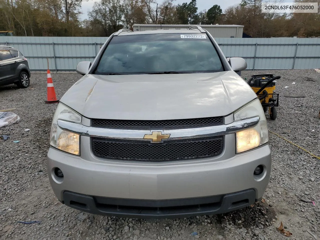 2007 Chevrolet Equinox Lt VIN: 2CNDL63F476052000 Lot: 79932273