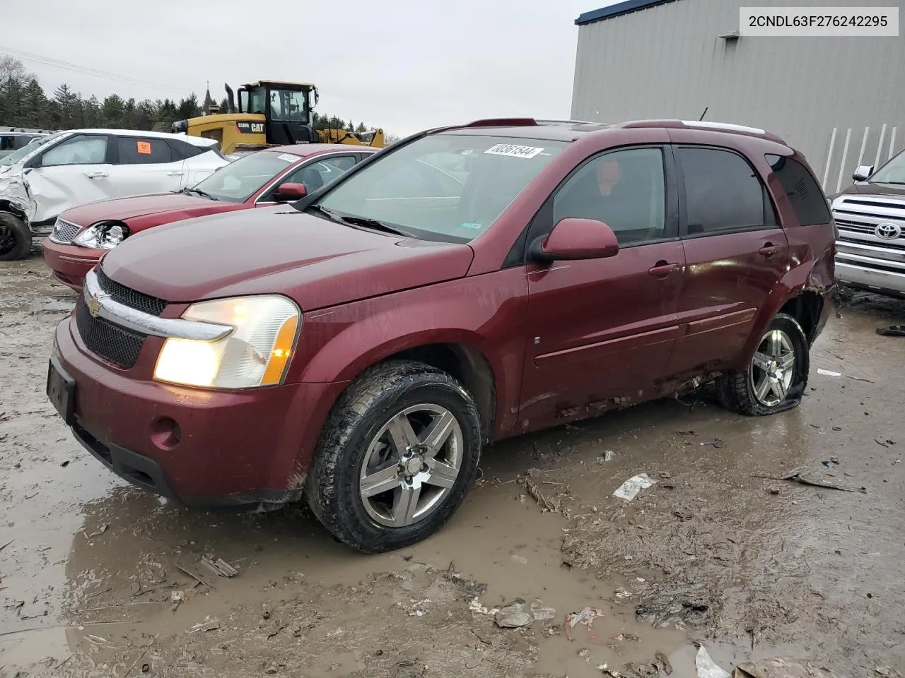 2007 Chevrolet Equinox Lt VIN: 2CNDL63F276242295 Lot: 80361544