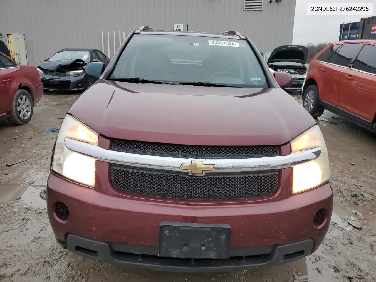 2007 Chevrolet Equinox Lt VIN: 2CNDL63F276242295 Lot: 80361544