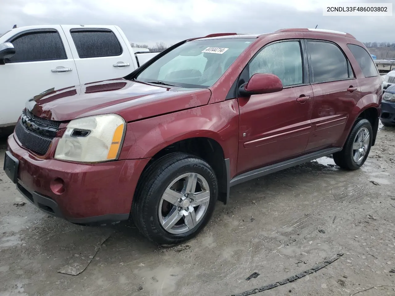 2CNDL33F486003802 2008 Chevrolet Equinox Lt