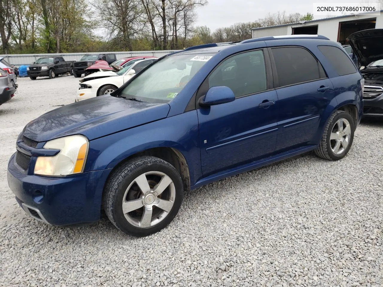 2008 Chevrolet Equinox Sport VIN: 2CNDL737686017006 Lot: 49377504