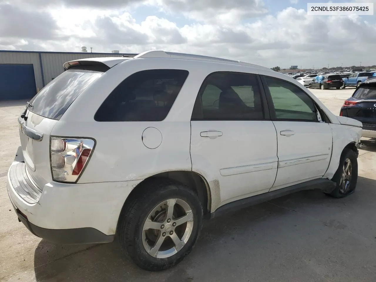 2008 Chevrolet Equinox Lt VIN: 2CNDL53F386075425 Lot: 59452244