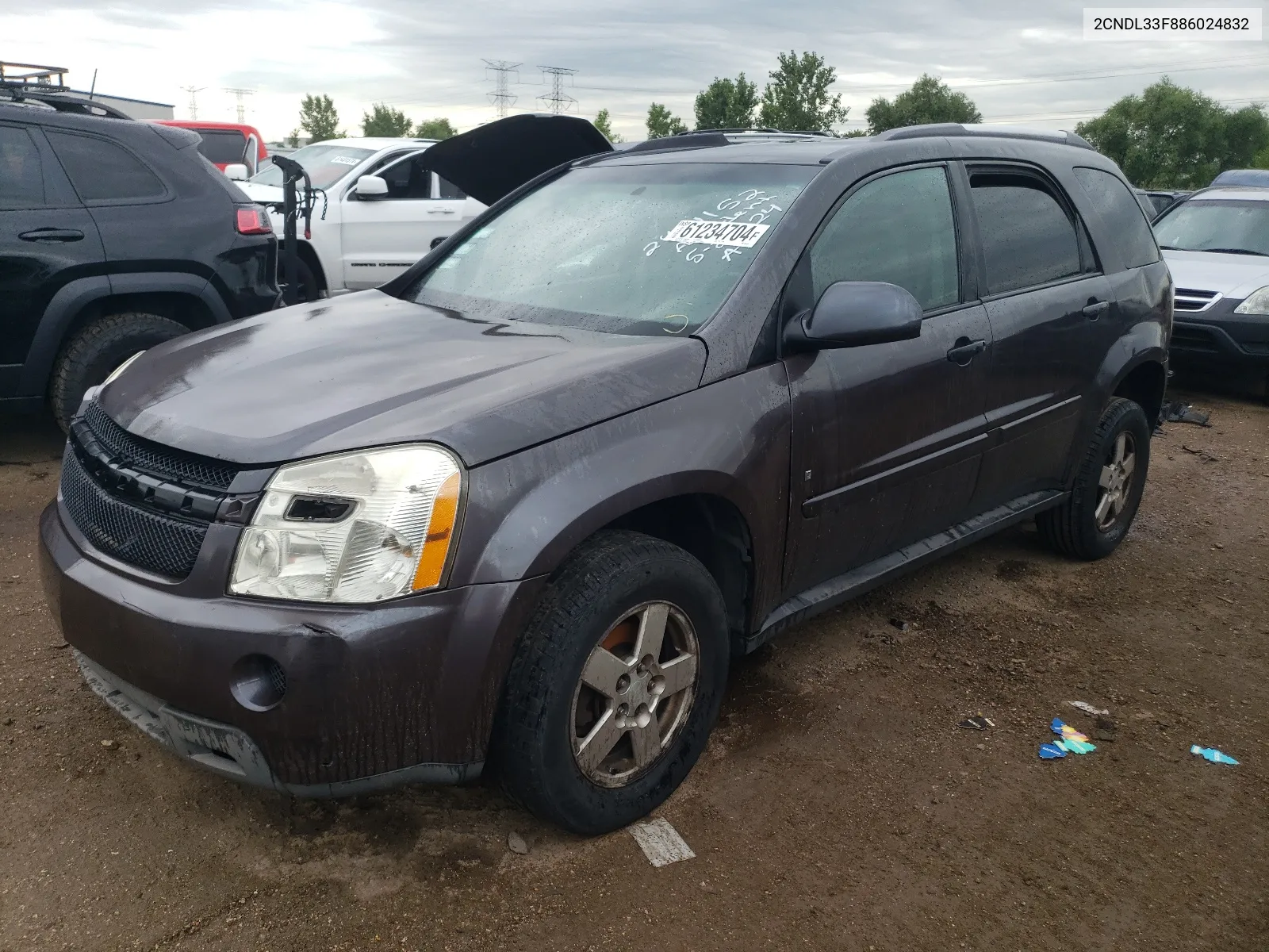 2CNDL33F886024832 2008 Chevrolet Equinox Lt