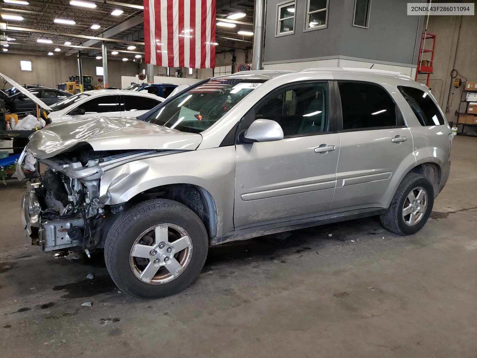 2008 Chevrolet Equinox Lt VIN: 2CNDL43F286011094 Lot: 61571654