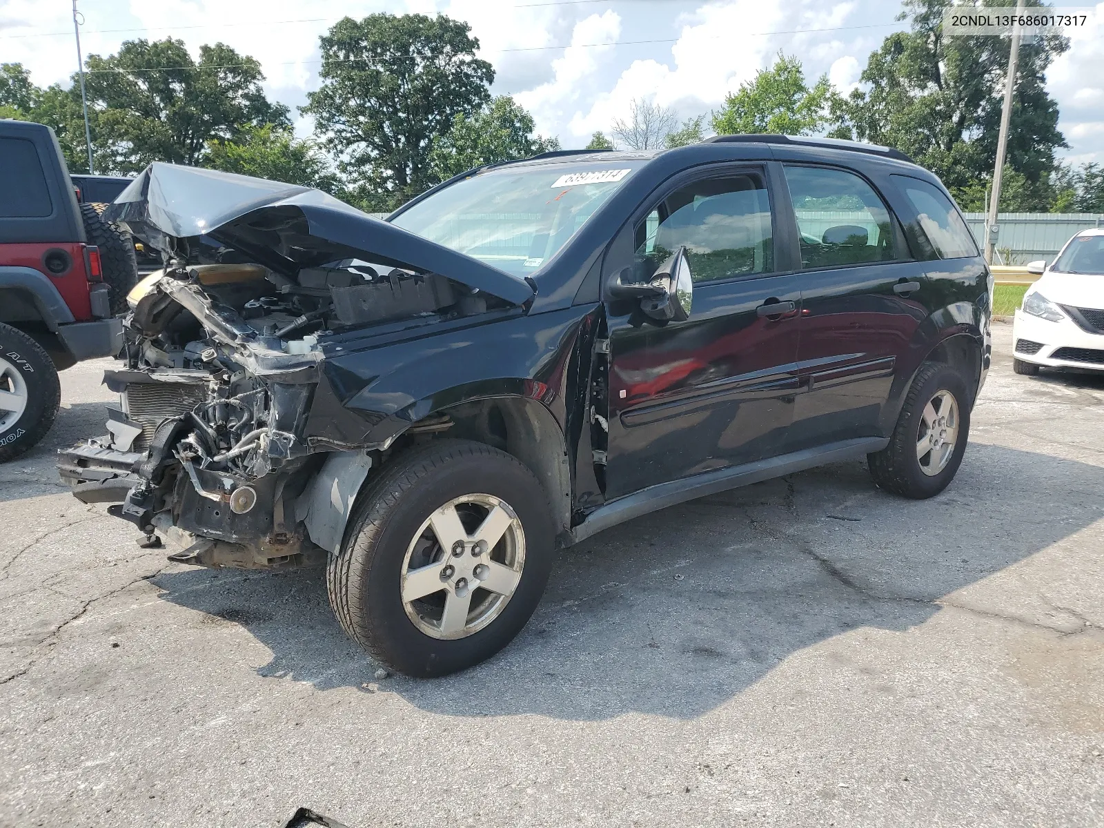 2008 Chevrolet Equinox Ls VIN: 2CNDL13F686017317 Lot: 63977314