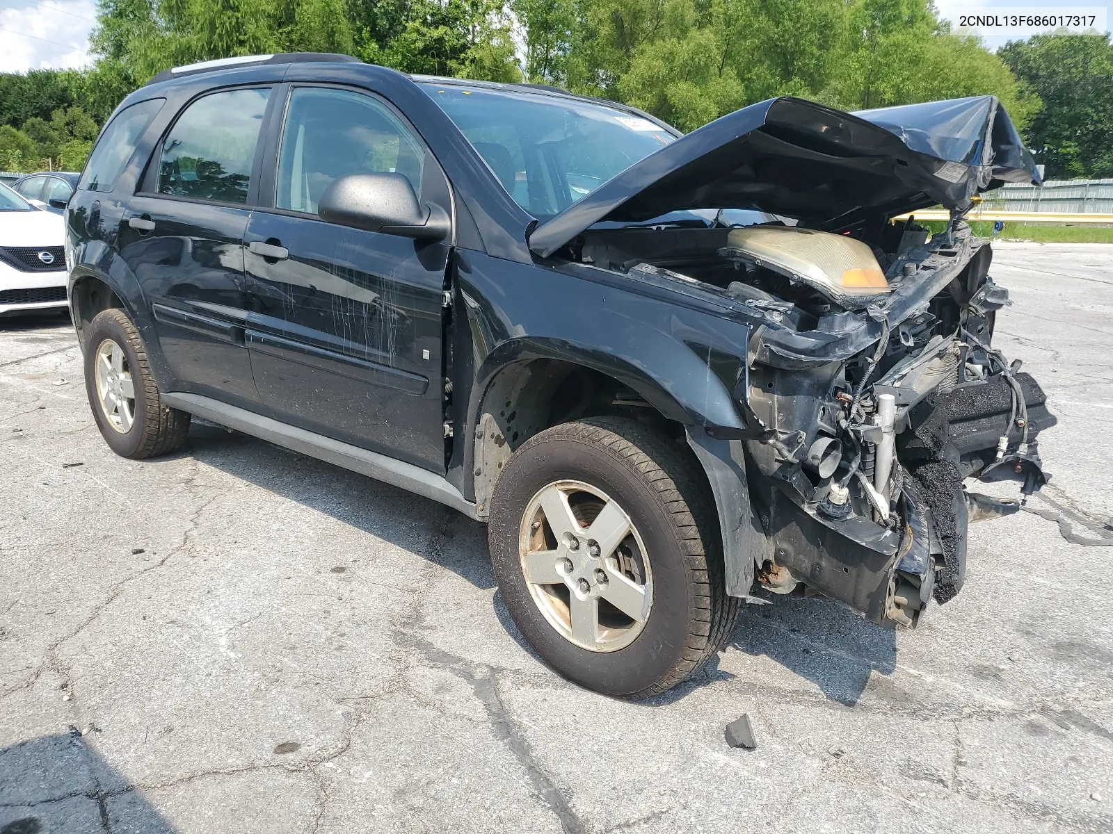 2008 Chevrolet Equinox Ls VIN: 2CNDL13F686017317 Lot: 63977314