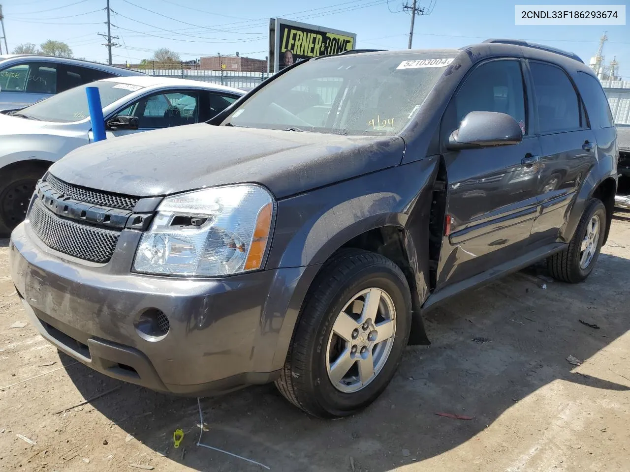 2CNDL33F186293674 2008 Chevrolet Equinox Lt