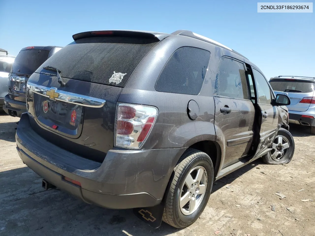 2008 Chevrolet Equinox Lt VIN: 2CNDL33F186293674 Lot: 65252054