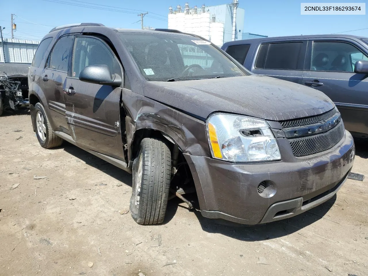 2008 Chevrolet Equinox Lt VIN: 2CNDL33F186293674 Lot: 65252054