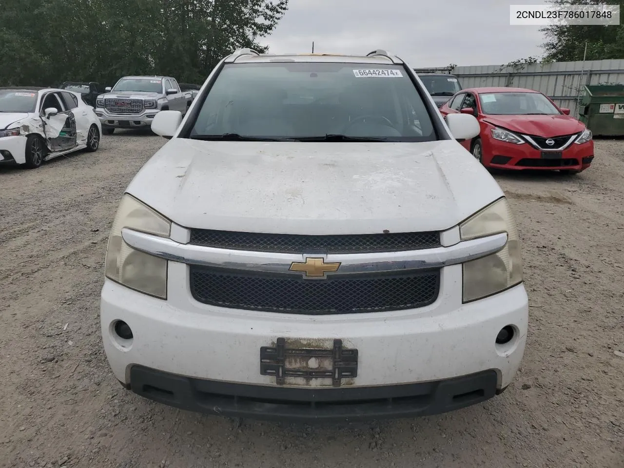 2008 Chevrolet Equinox Ls VIN: 2CNDL23F786017848 Lot: 66442474