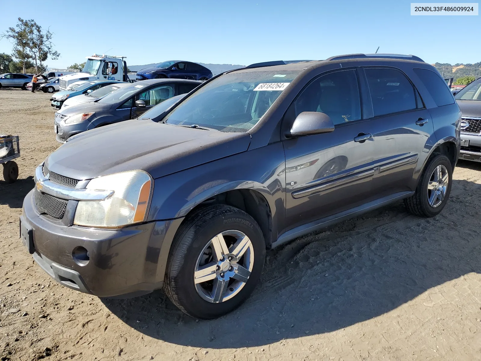 2008 Chevrolet Equinox Lt VIN: 2CNDL33F486009924 Lot: 68184264