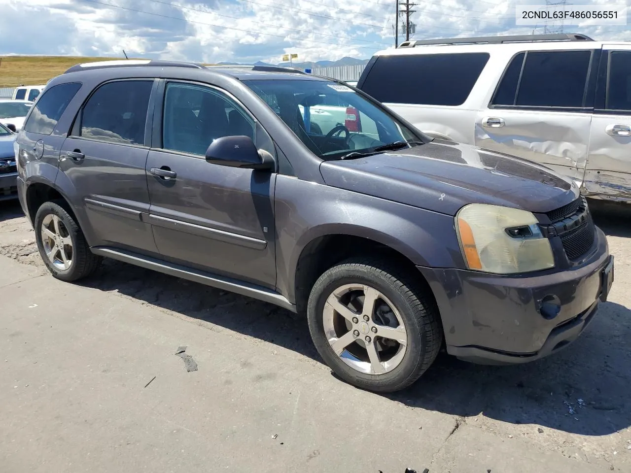 2008 Chevrolet Equinox Lt VIN: 2CNDL63F486056551 Lot: 68352504