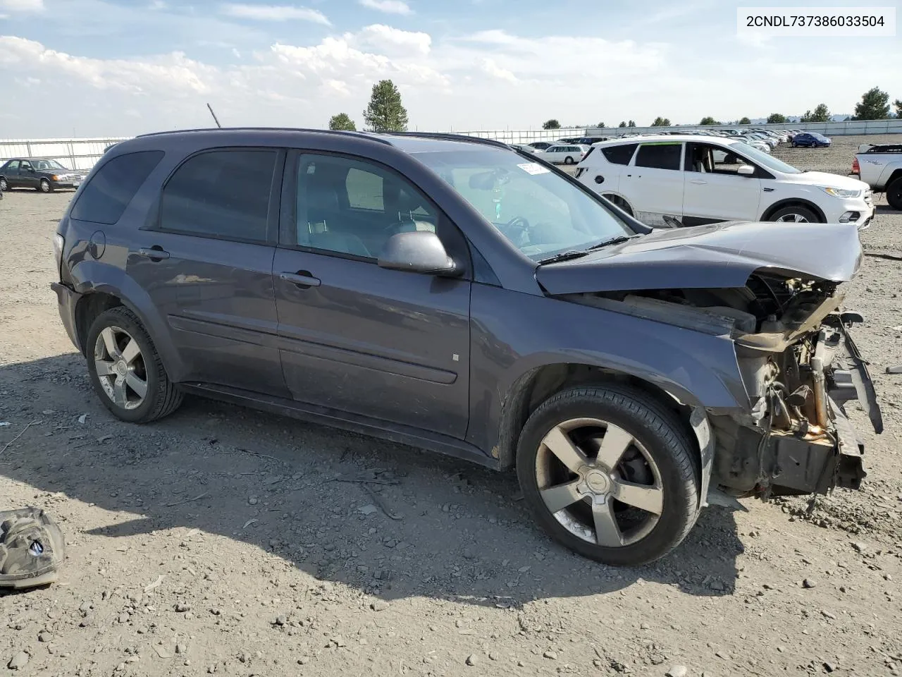 2008 Chevrolet Equinox Sport VIN: 2CNDL737386033504 Lot: 68738104