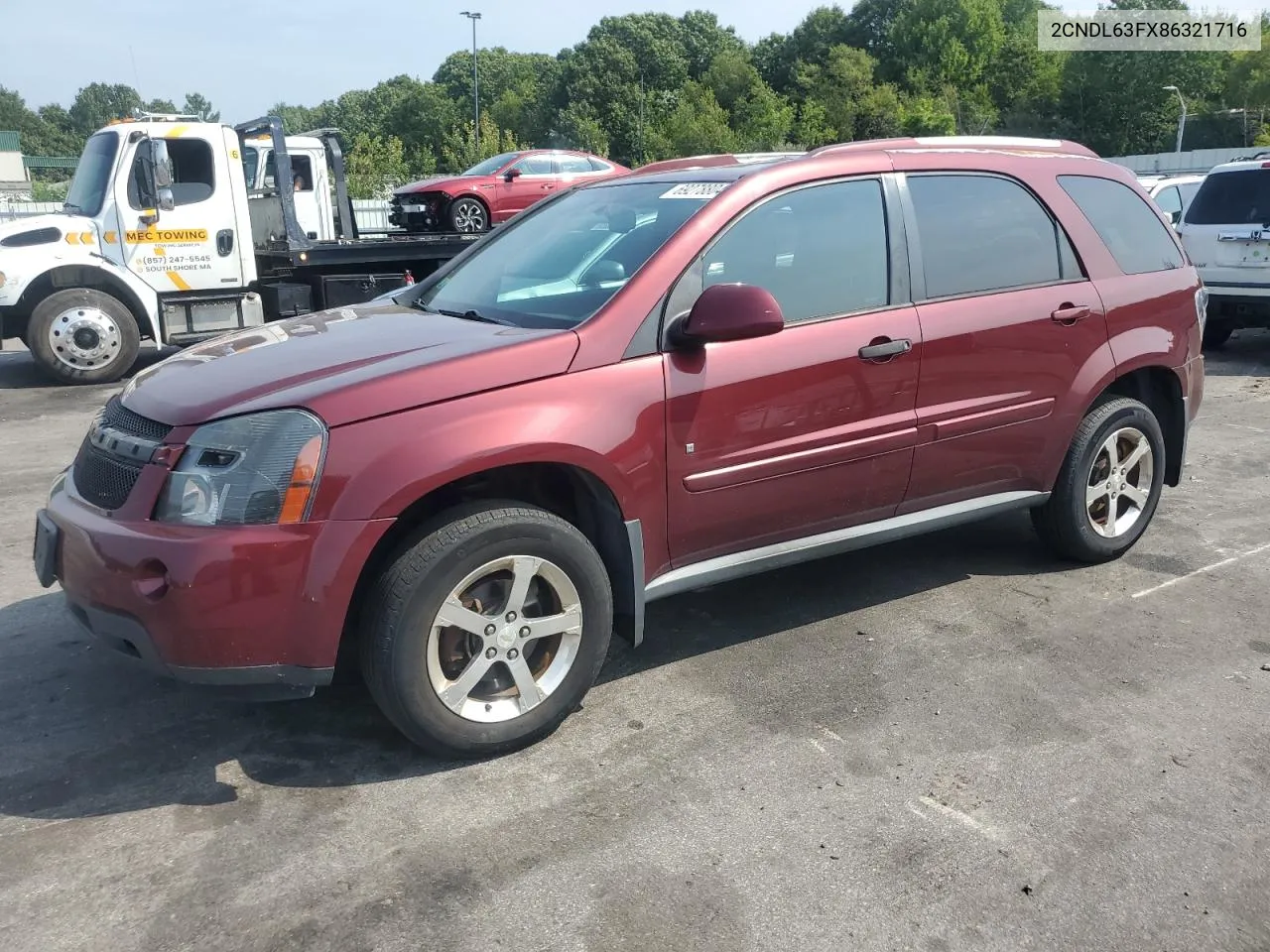 2008 Chevrolet Equinox Lt VIN: 2CNDL63FX86321716 Lot: 69278804