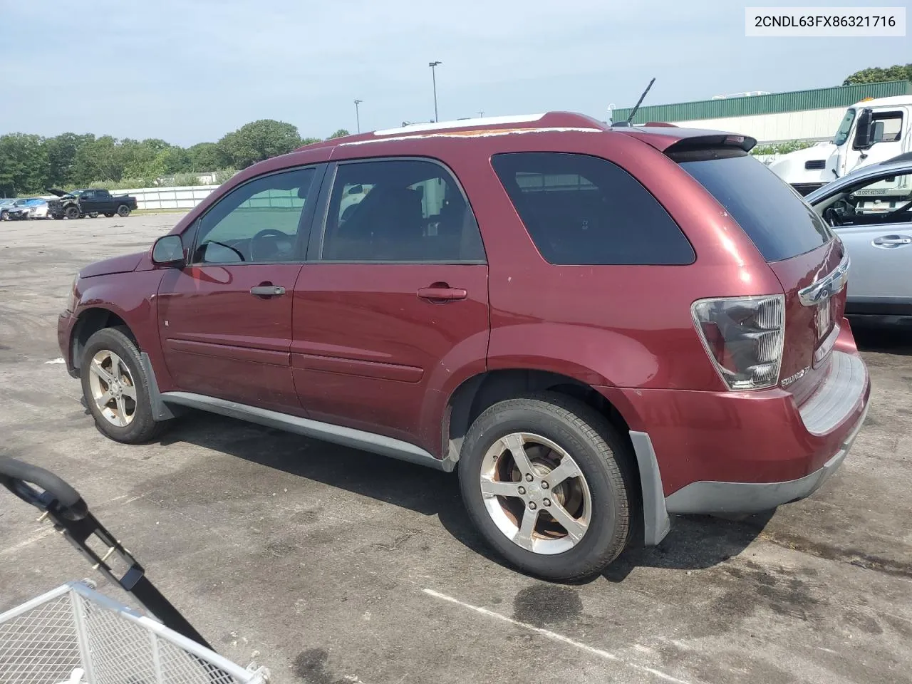 2008 Chevrolet Equinox Lt VIN: 2CNDL63FX86321716 Lot: 69278804