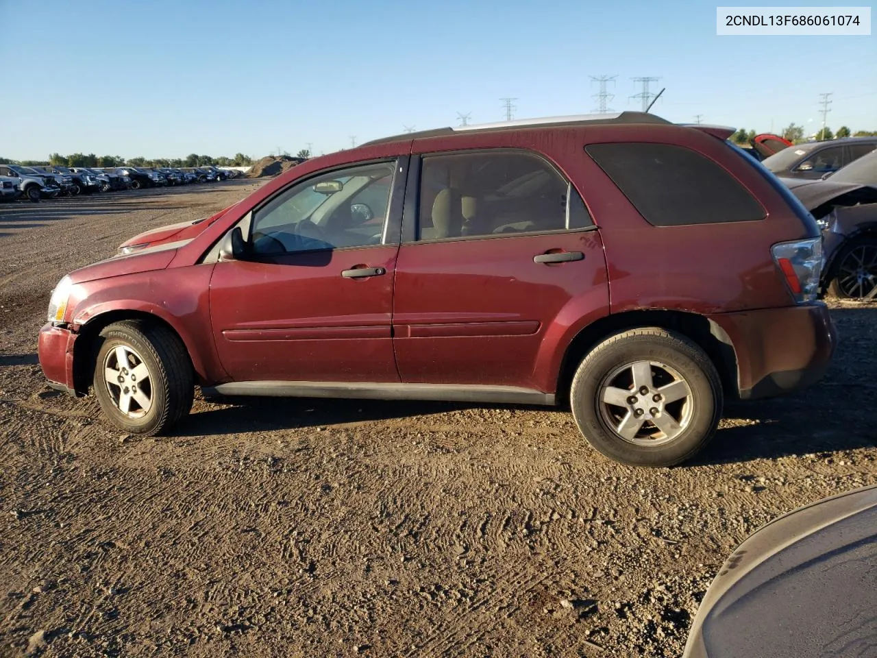 2008 Chevrolet Equinox Ls VIN: 2CNDL13F686061074 Lot: 69501854