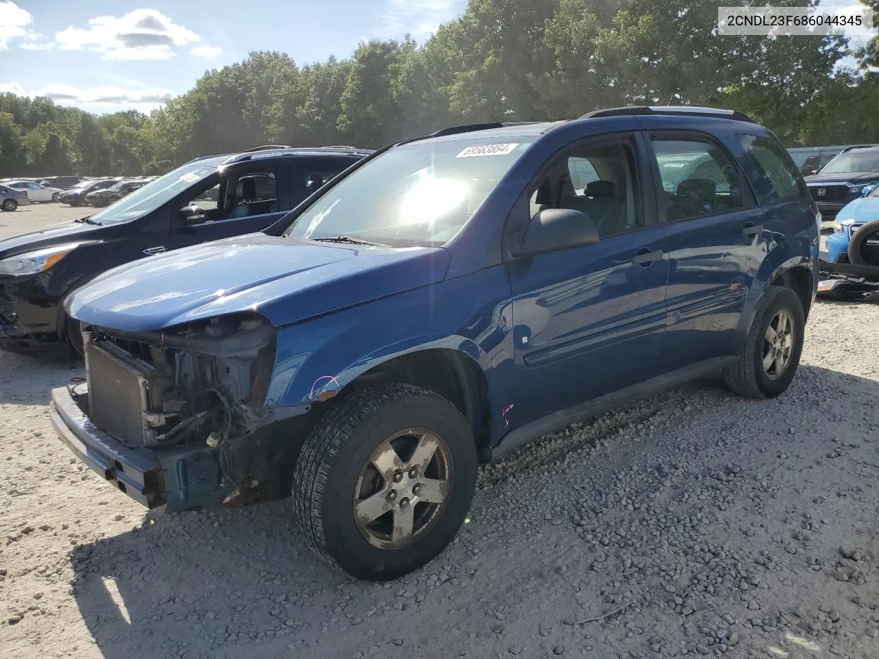 2CNDL23F686044345 2008 Chevrolet Equinox Ls