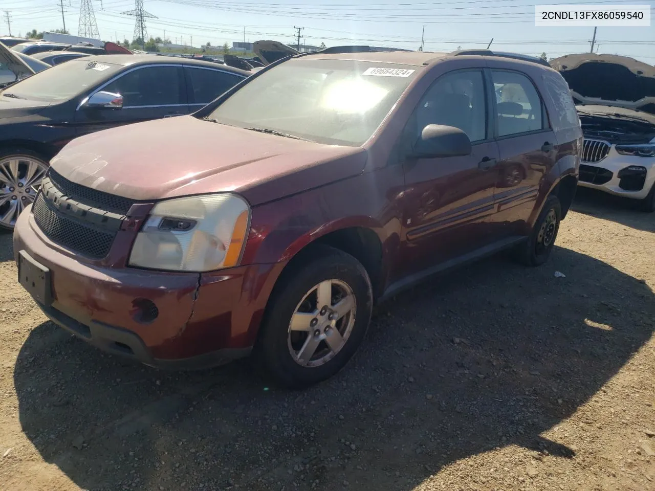 2008 Chevrolet Equinox Ls VIN: 2CNDL13FX86059540 Lot: 69664324