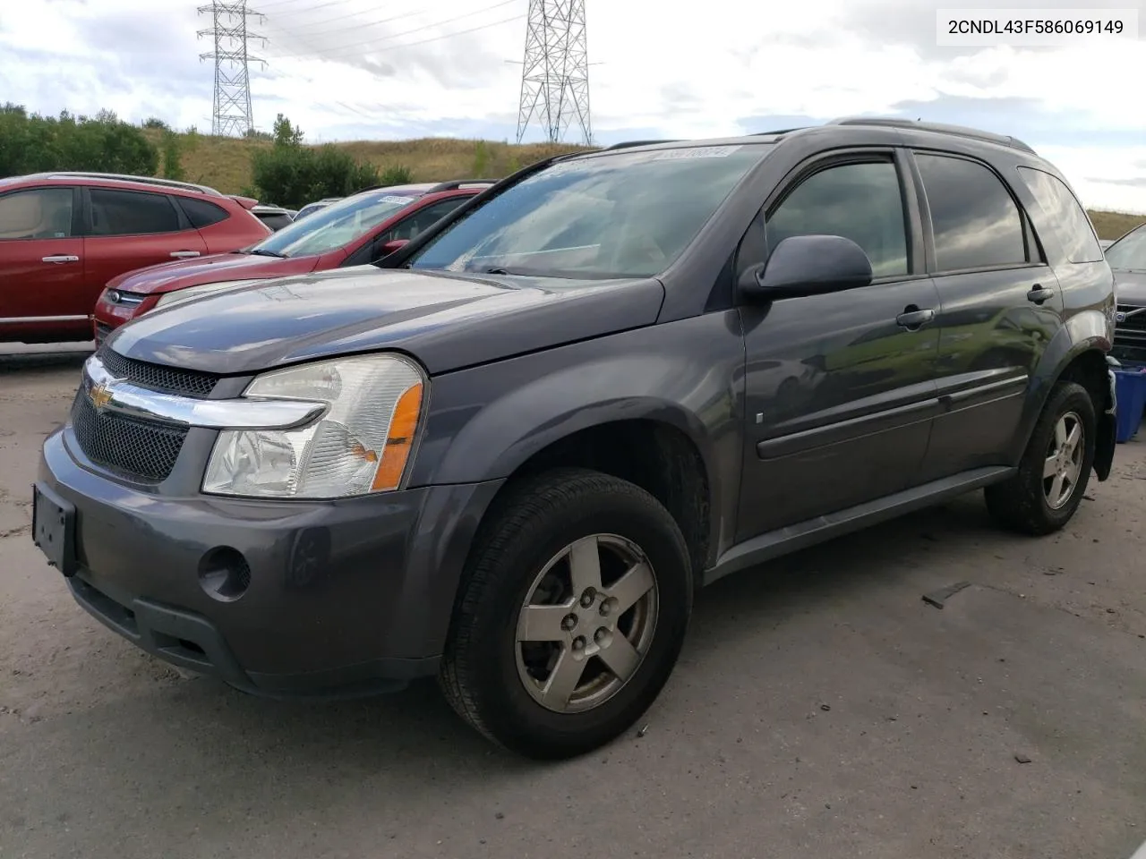 2008 Chevrolet Equinox Lt VIN: 2CNDL43F586069149 Lot: 69716874