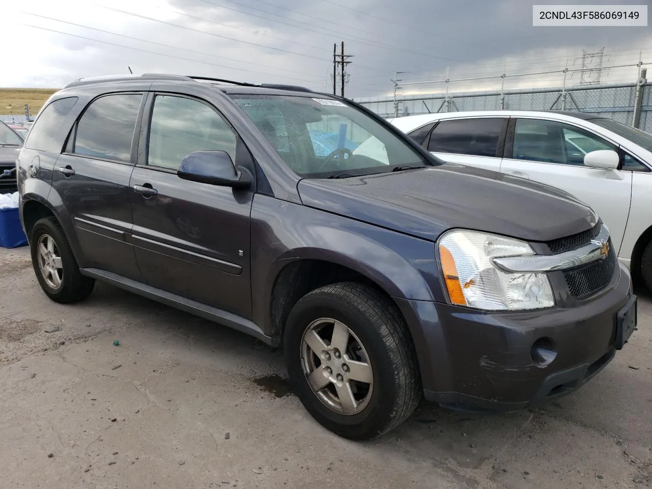 2008 Chevrolet Equinox Lt VIN: 2CNDL43F586069149 Lot: 69716874