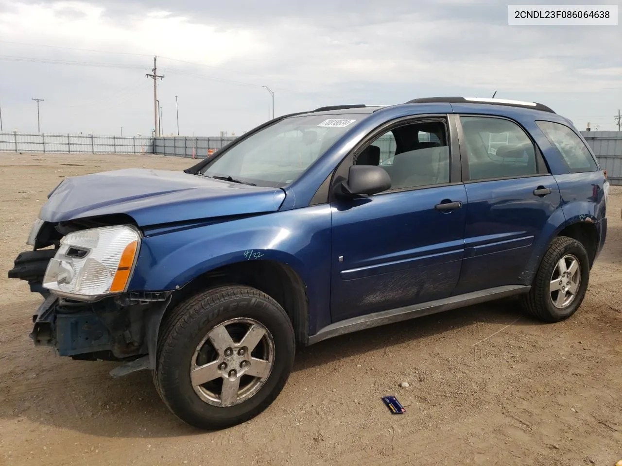 2008 Chevrolet Equinox Ls VIN: 2CNDL23F086064638 Lot: 70818634