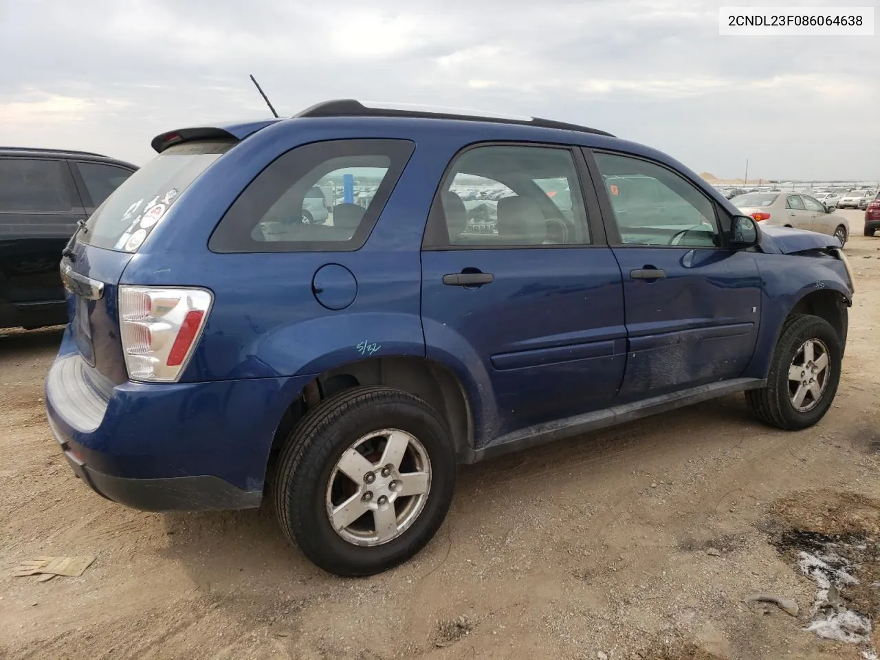 2008 Chevrolet Equinox Ls VIN: 2CNDL23F086064638 Lot: 70818634