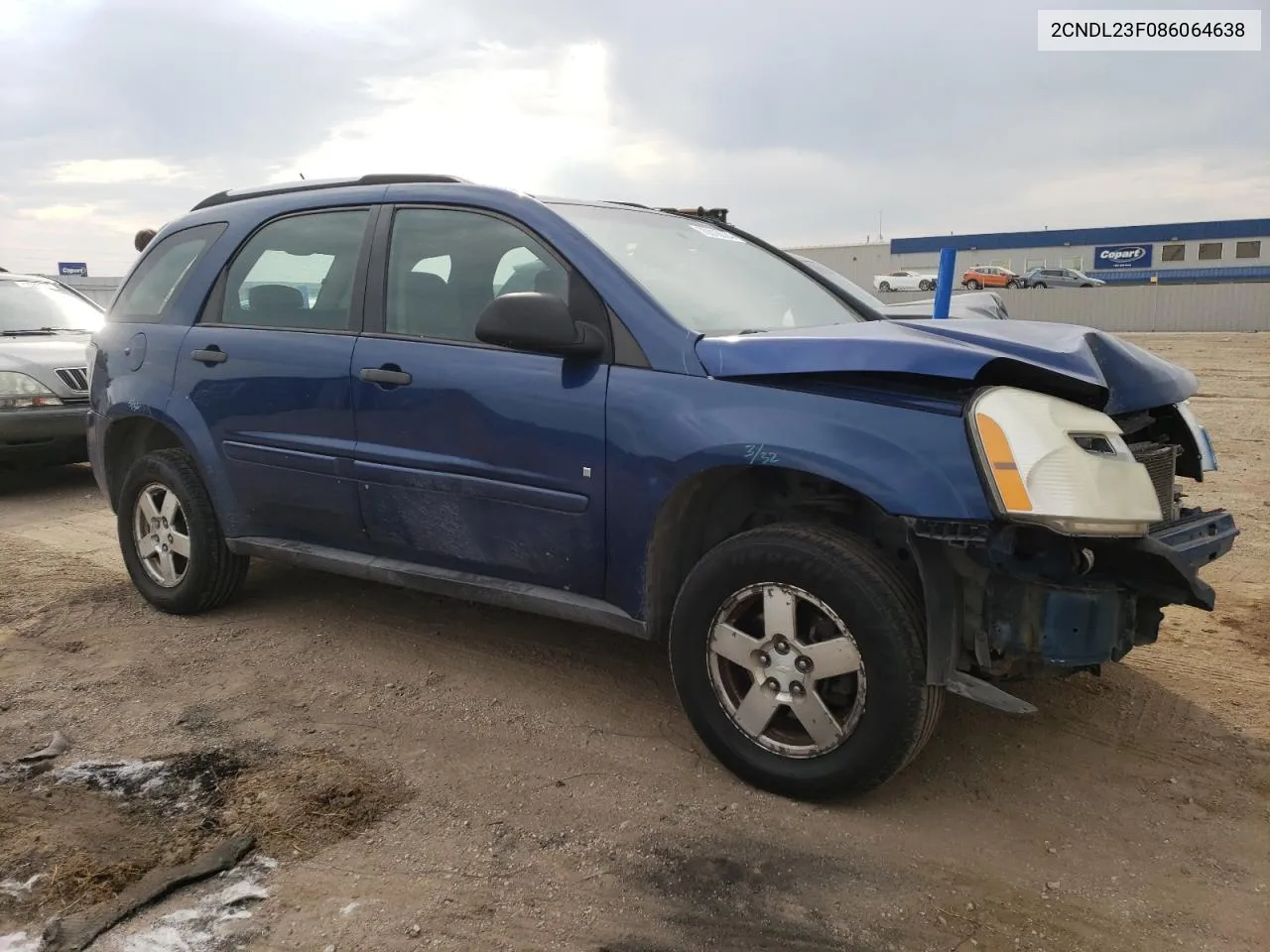 2008 Chevrolet Equinox Ls VIN: 2CNDL23F086064638 Lot: 70818634