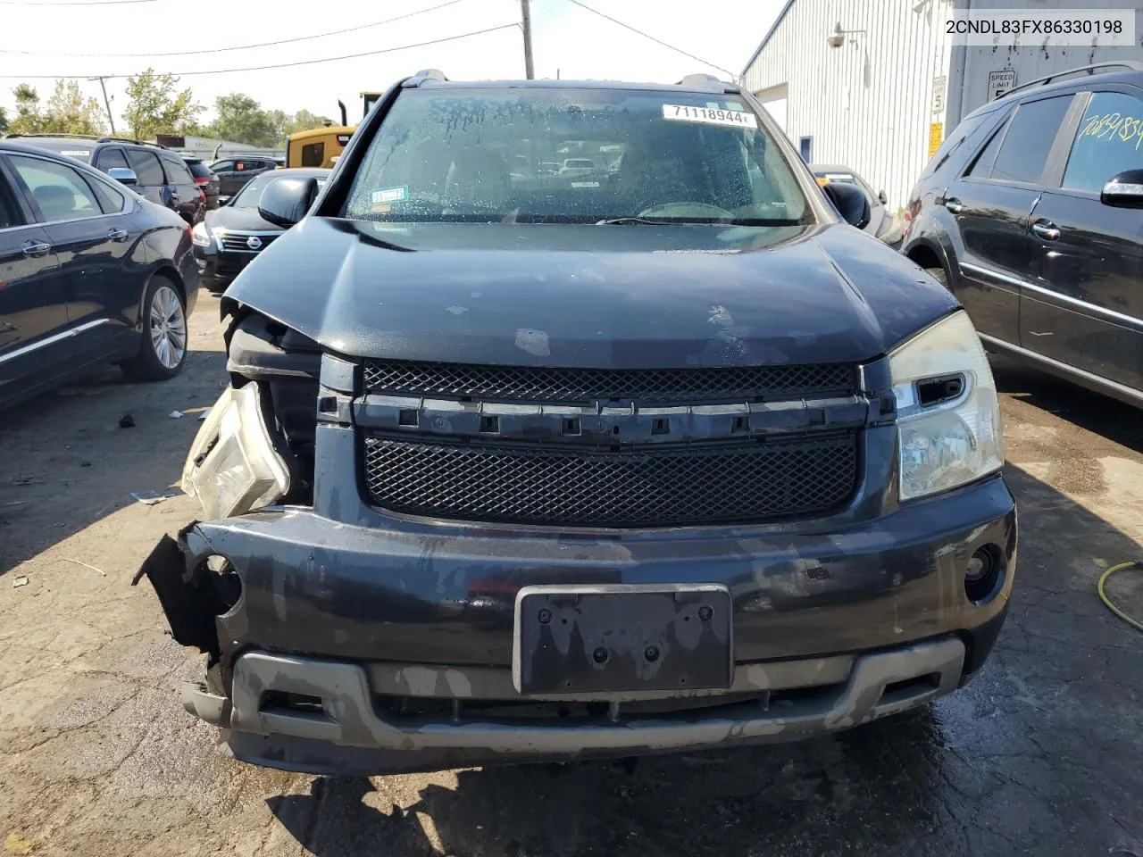 2008 Chevrolet Equinox Ltz VIN: 2CNDL83FX86330198 Lot: 71118944