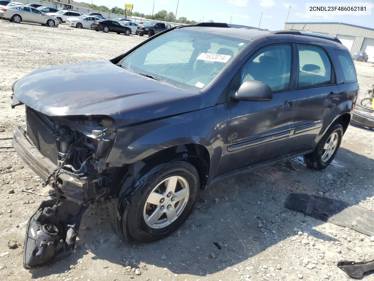 2008 Chevrolet Equinox Ls VIN: 2CNDL23F486062181 Lot: 71632014