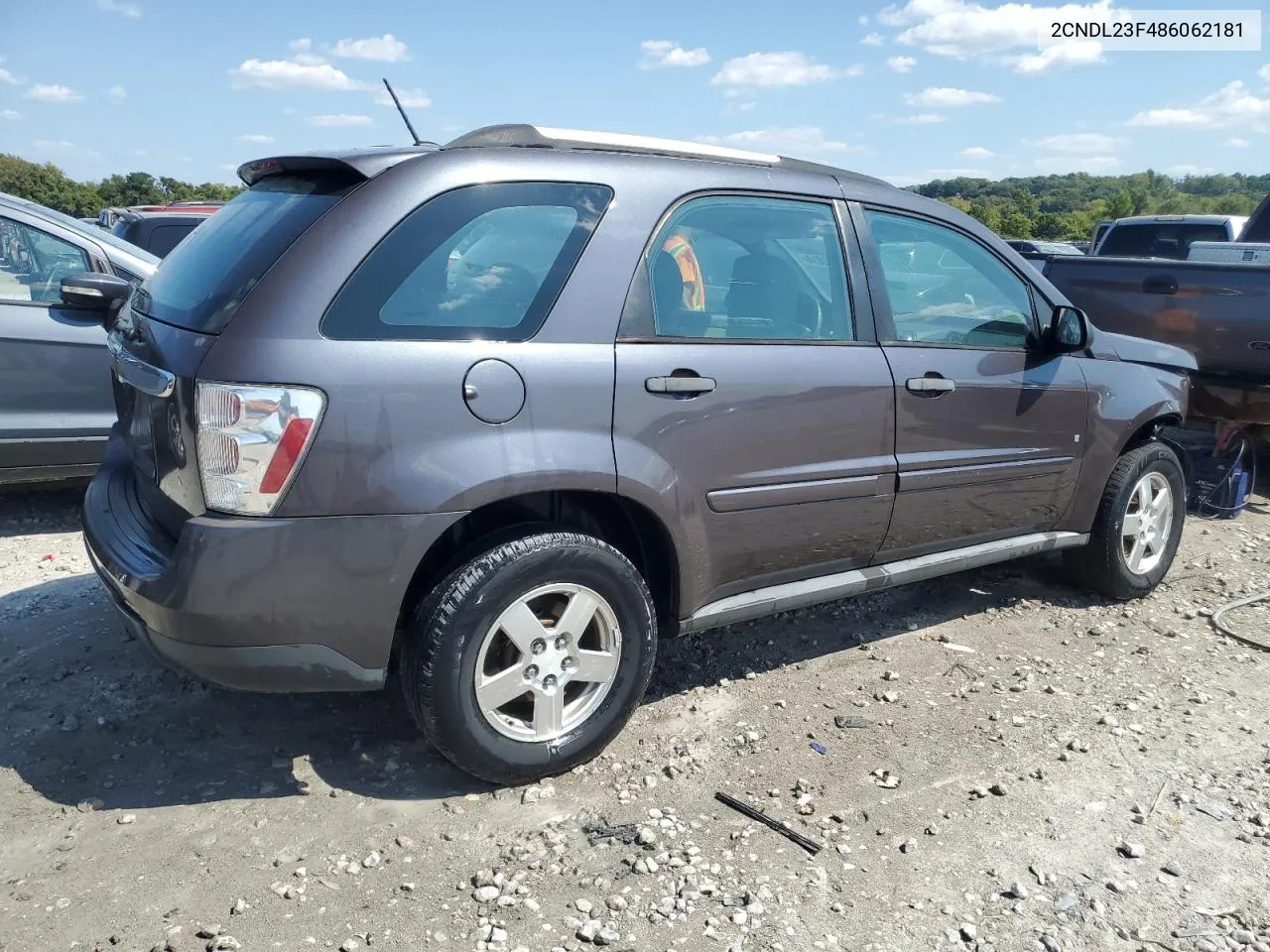 2008 Chevrolet Equinox Ls VIN: 2CNDL23F486062181 Lot: 71632014