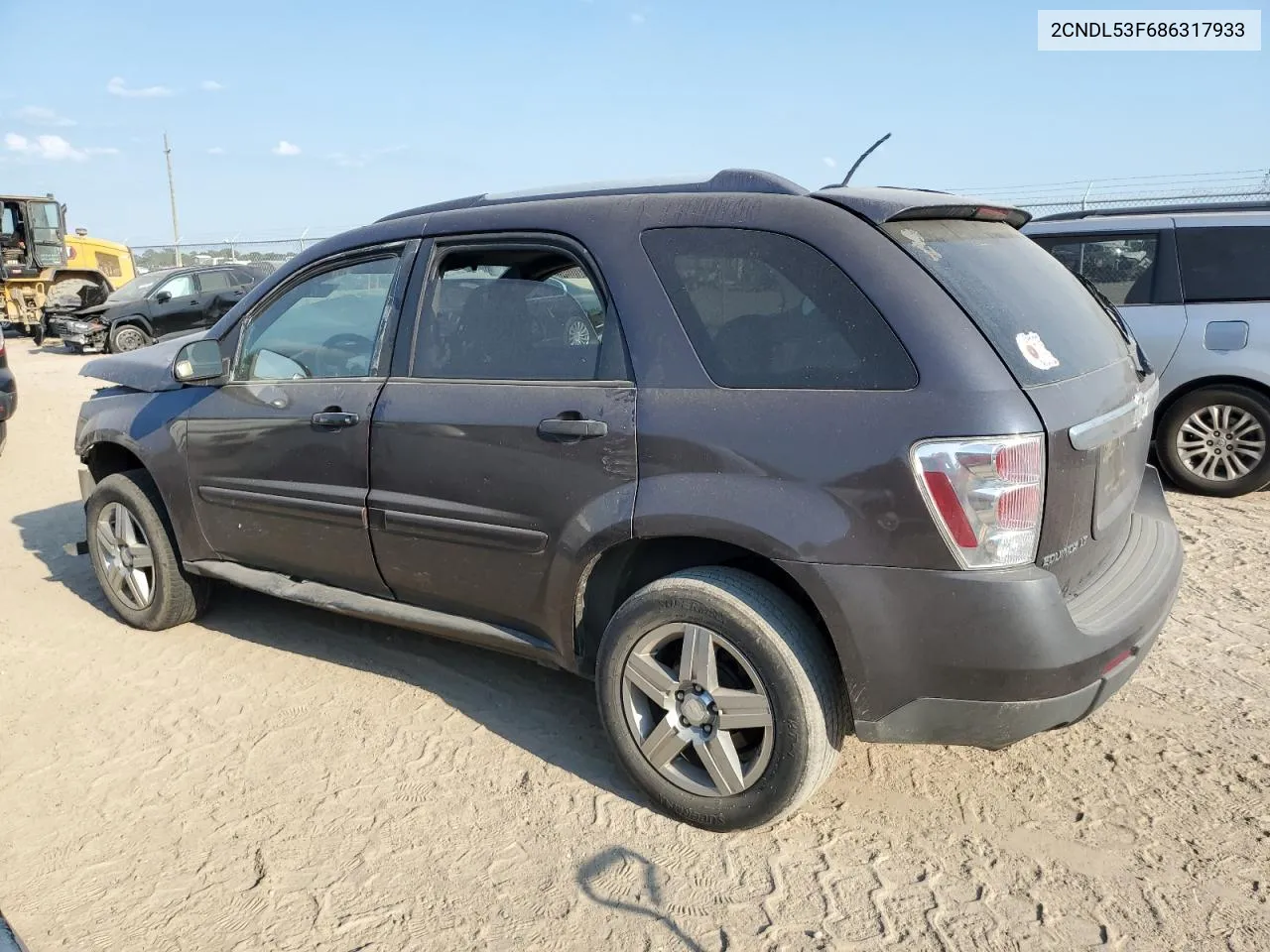 2008 Chevrolet Equinox Lt VIN: 2CNDL53F686317933 Lot: 72041304