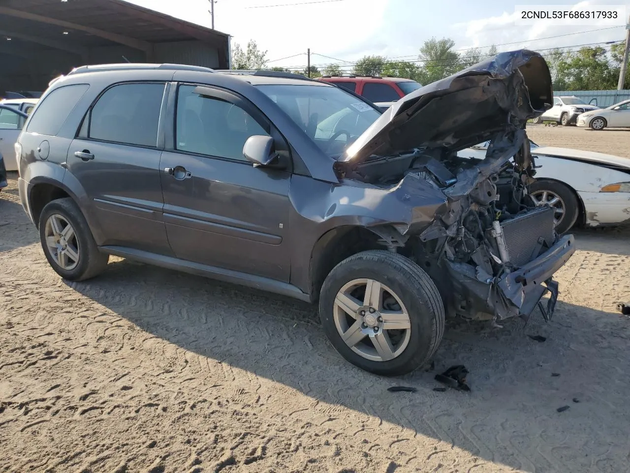 2008 Chevrolet Equinox Lt VIN: 2CNDL53F686317933 Lot: 72041304