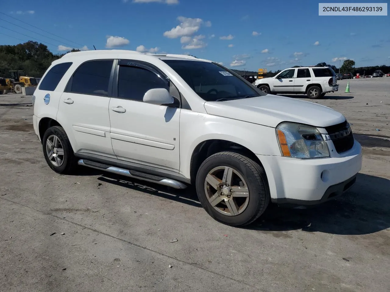 2008 Chevrolet Equinox Lt VIN: 2CNDL43F486293139 Lot: 72417854