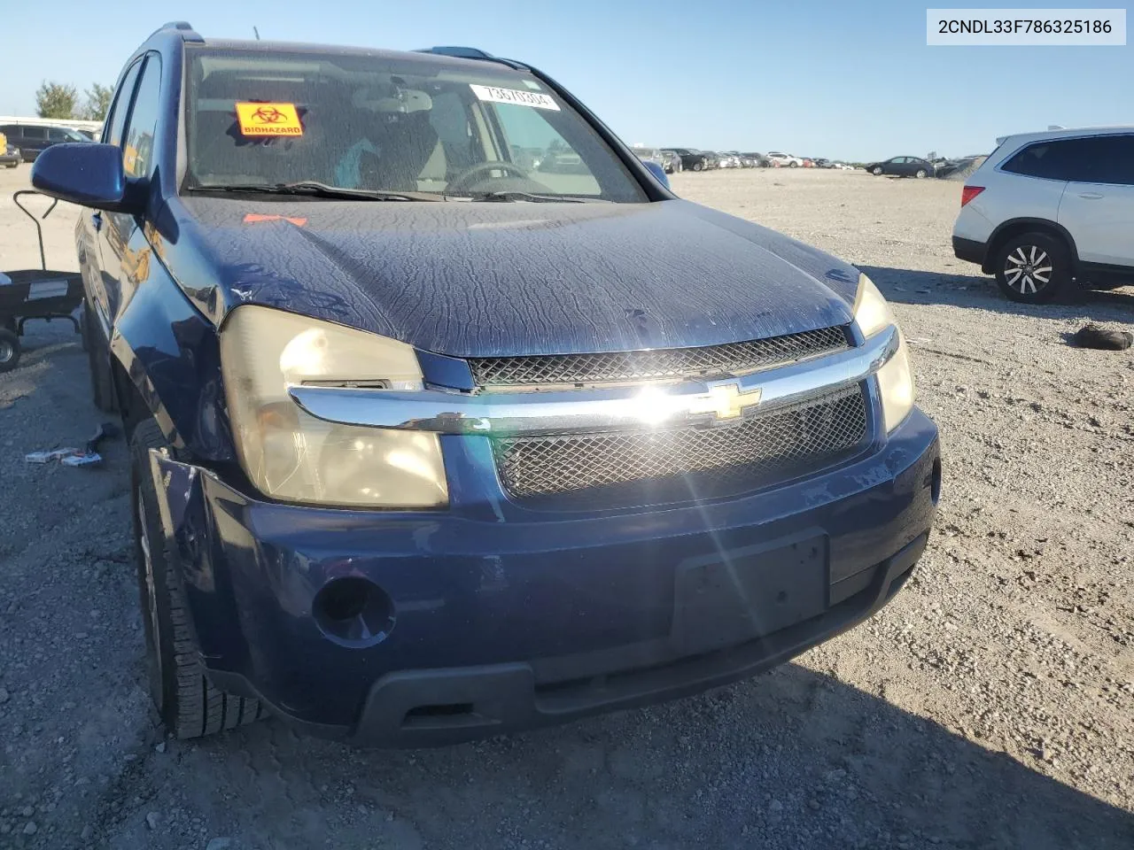 2008 Chevrolet Equinox Lt VIN: 2CNDL33F786325186 Lot: 73670304