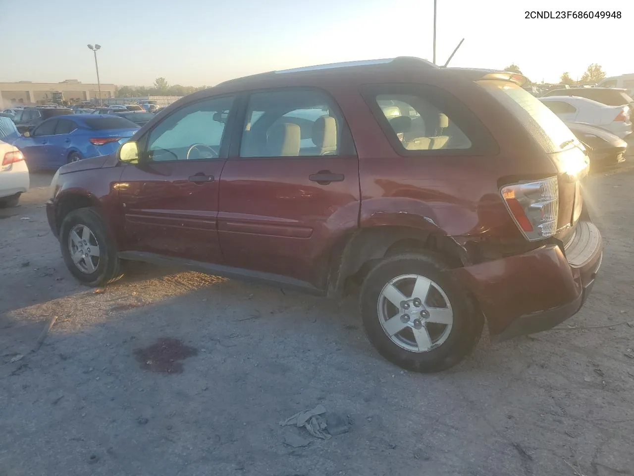 2008 Chevrolet Equinox Ls VIN: 2CNDL23F686049948 Lot: 74608884