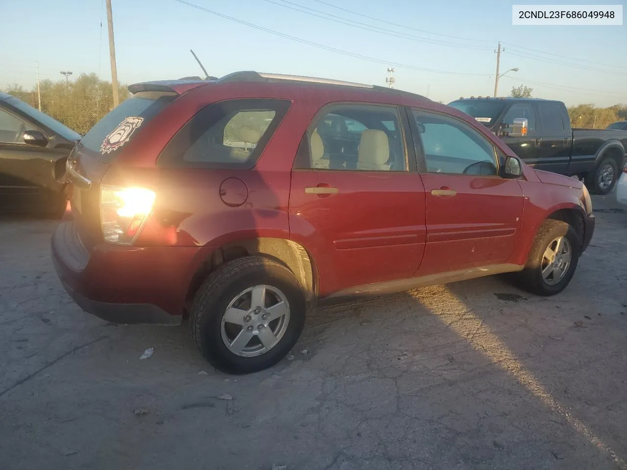 2008 Chevrolet Equinox Ls VIN: 2CNDL23F686049948 Lot: 74608884