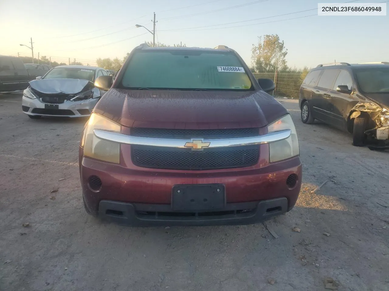 2008 Chevrolet Equinox Ls VIN: 2CNDL23F686049948 Lot: 74608884