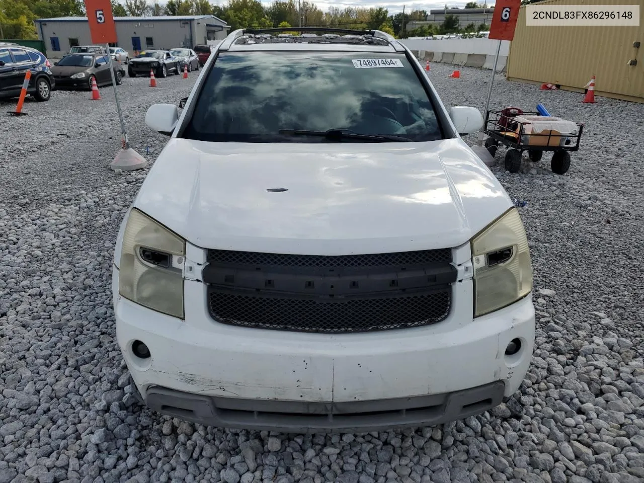 2008 Chevrolet Equinox Ltz VIN: 2CNDL83FX86296148 Lot: 74897464