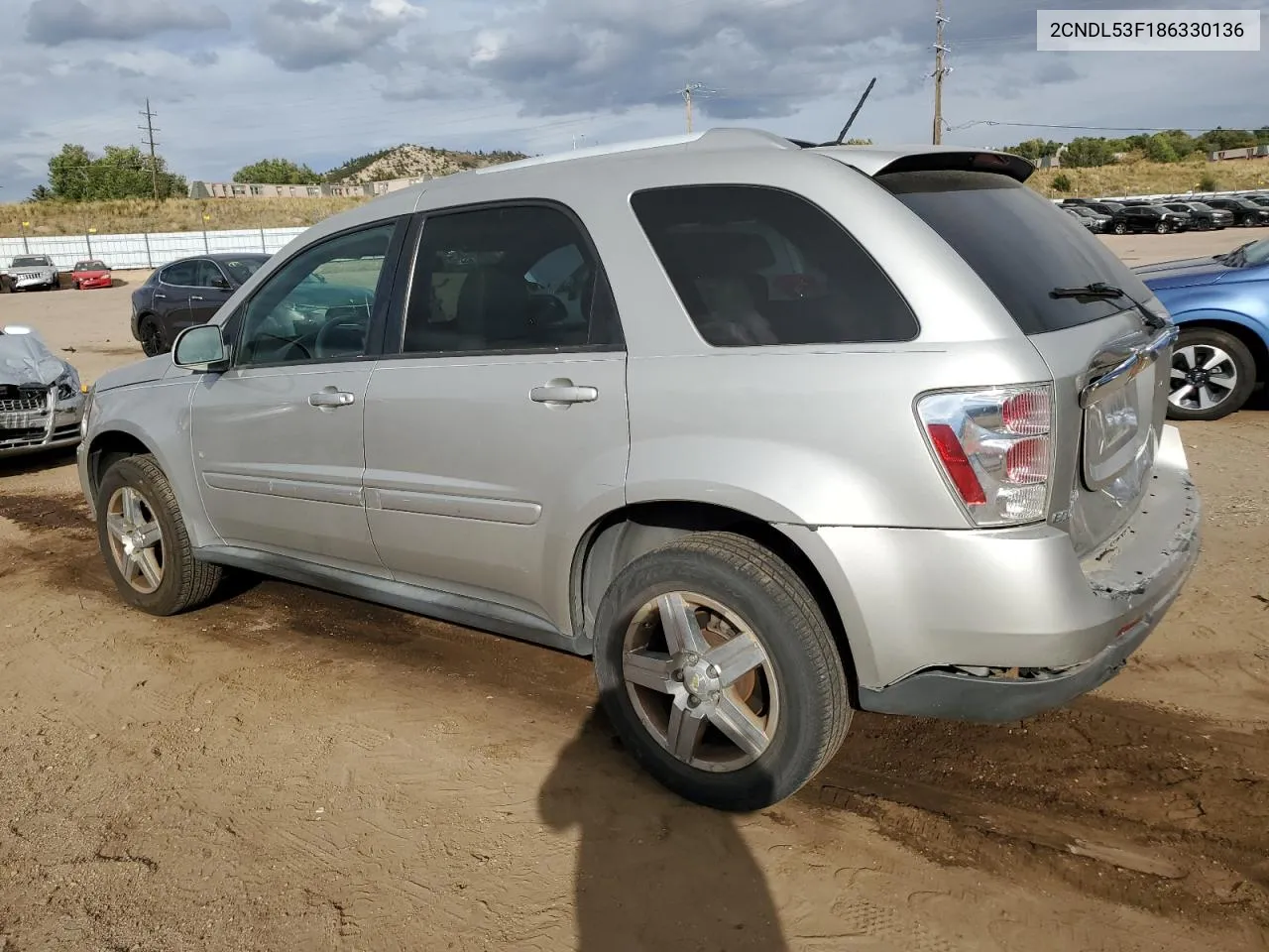 2008 Chevrolet Equinox Lt VIN: 2CNDL53F186330136 Lot: 75294444